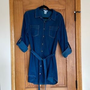 Denim shirt- dress it up or wear it with leggings